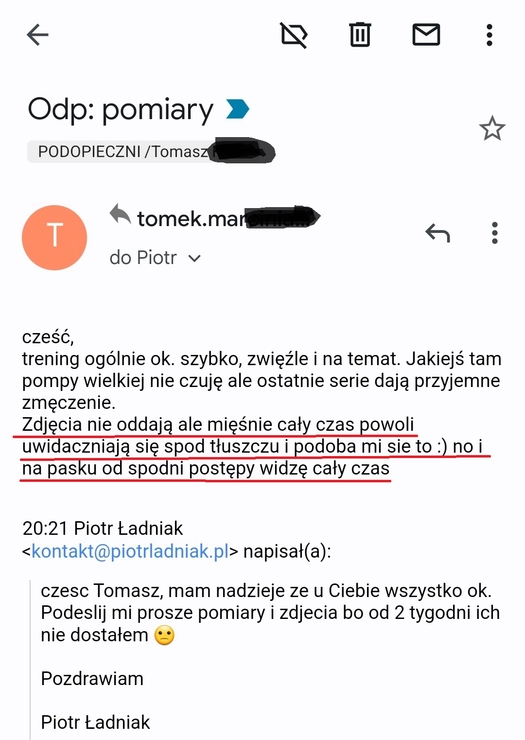 screenshot polecenie Tomasz