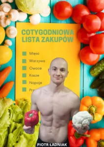 Okładka bonusu programu 90 dniowy spalacz tłuszczu "Cotygodniowa lista zakupów"