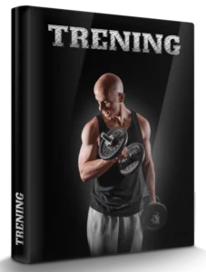okładka trening, na zdjęciu Piotr Ładniak z hantlami