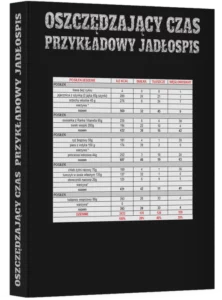 okładka oszczędzający czas przykładowy jadłospis