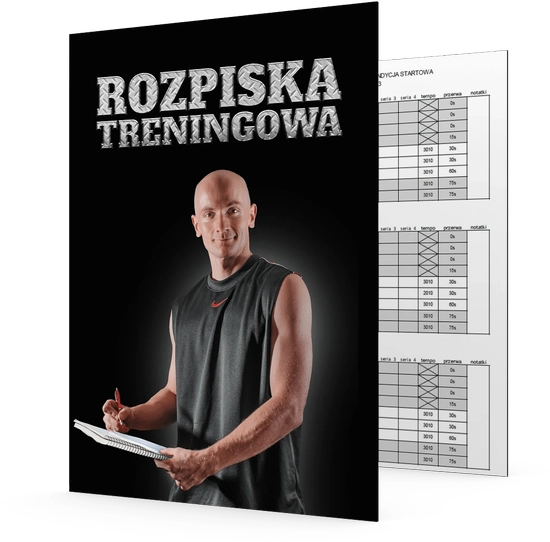 Okładka rozpiska treningowa